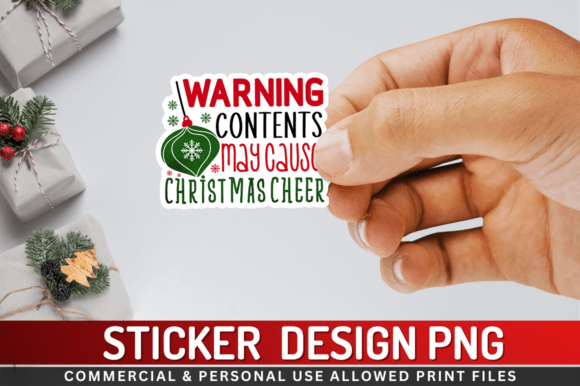 Download Warning Contents May Sticker Png Design - Contents Collection