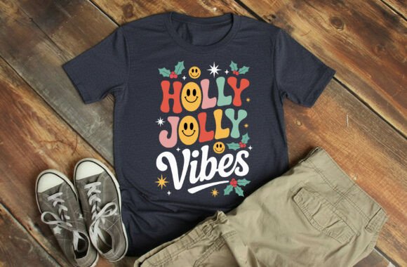 Download Holly Jolly Vibes Christmas T-shirt - Premium Resources